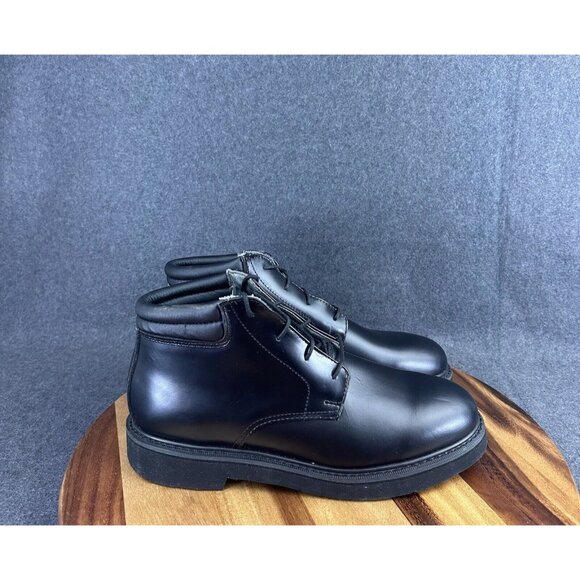 Rocky Mens Chukka Boots Black Leather Comfort Performance Lace Up Size 11 - Picture 1 of 11